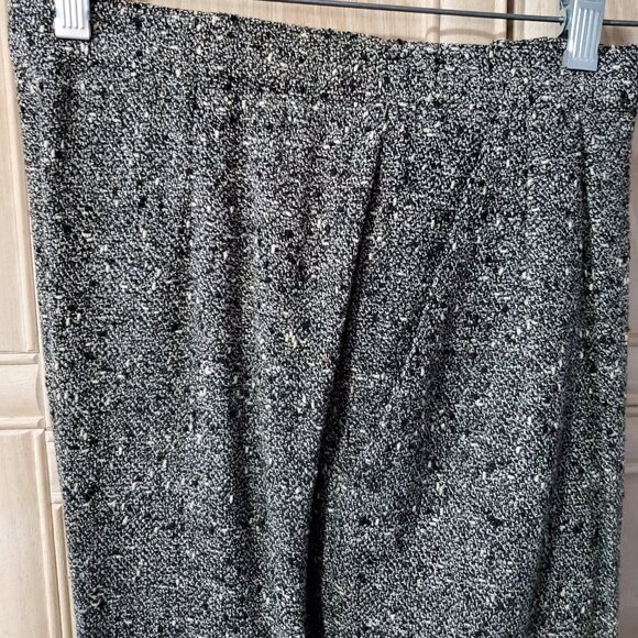 Vintage Clichy Bouclé Pants Suit, Cropped Jacket and Pleated Pants, Size 8 - Picture 14 of 16